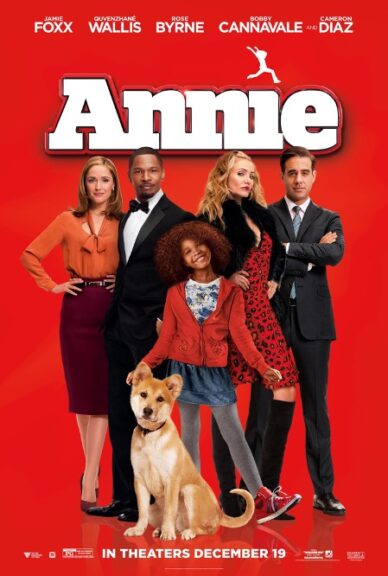 Annie (2014) Cameron Diaz, Jamie Foxx, Bobby Cannavale, Quvenzhané Wallis. Photo by Dave Allocca/Starpix for SPE, Inc. copyright 2014 StarPix. All rights reserved.