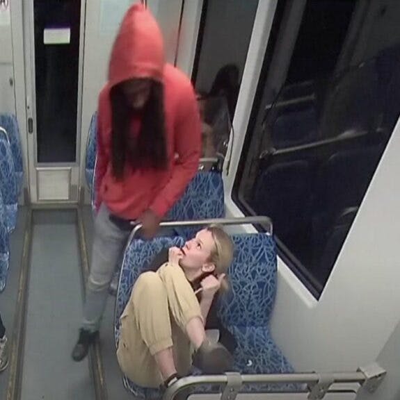 Screenshot: Surveillance video, Charlotte Area Transit System