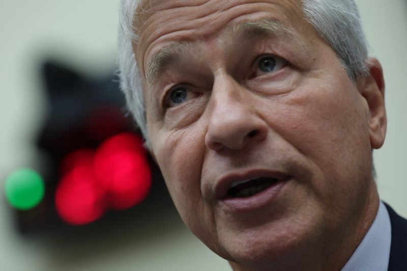 Chairman and CEO of JPMorgan Chase & Co. Jamie Dimon testifies during a hearing before the House Committee on Financial Services at Rayburn House Office Building on Capitol Hill on September 21, 2022 in Washington, DC. The committee held a hearing on “Holding Megabanks Accountable: Oversight of America’s Largest Consumer Facing Banks.” (Photo by Alex Wong/Getty Images)