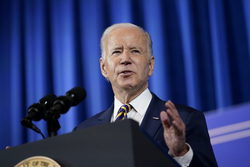 President Joe Biden speaks at the White House Tribal Nations Summit at the Department of the Interior in Washington, Wednesday, Nov. 30, 2022. (AP Photo/Patrick Semansky)