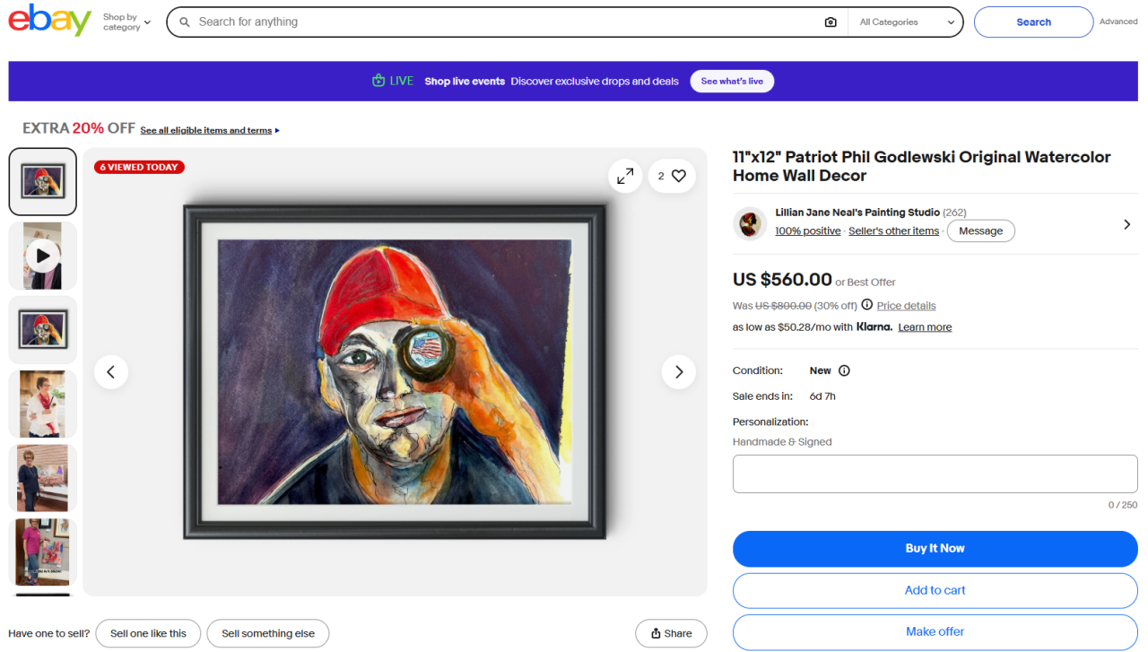 Buy the Phildo Clown Painting!
